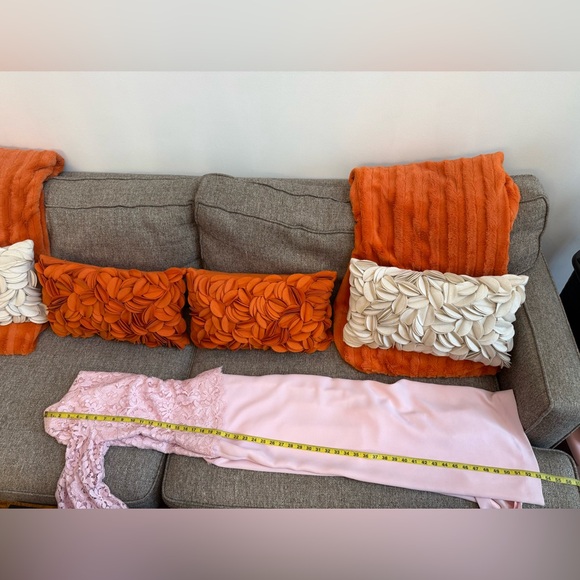 ❣️🆕Talbots Pink Lace Top 3/4 Length Sleeve Full Length Gown❣️ - Picture 11 of 12